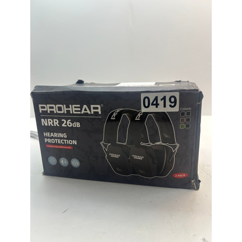 Prohear Hearing Protection Earmuffs OS Black